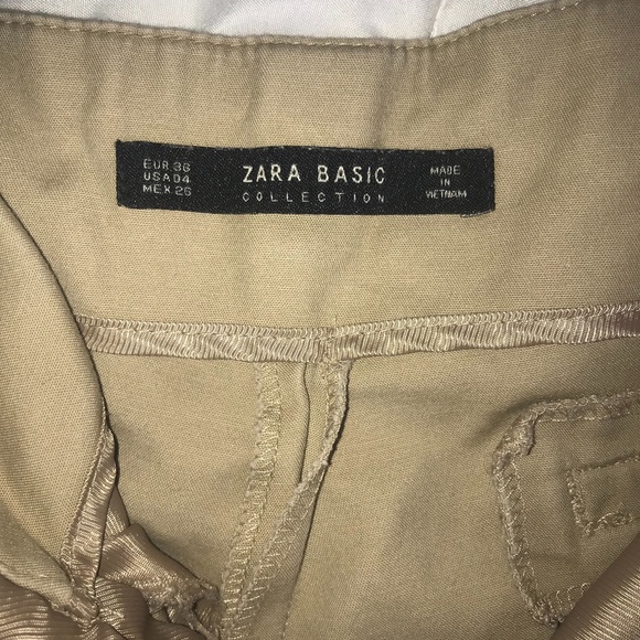 Zara Basics Tan Slacks - Picture 6 of 6